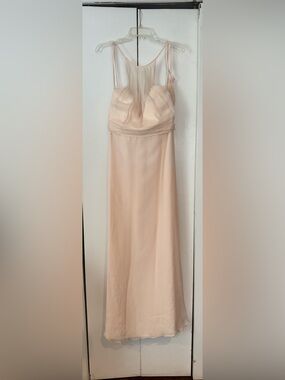 Amsale Soft Blush Floor-Length Dress